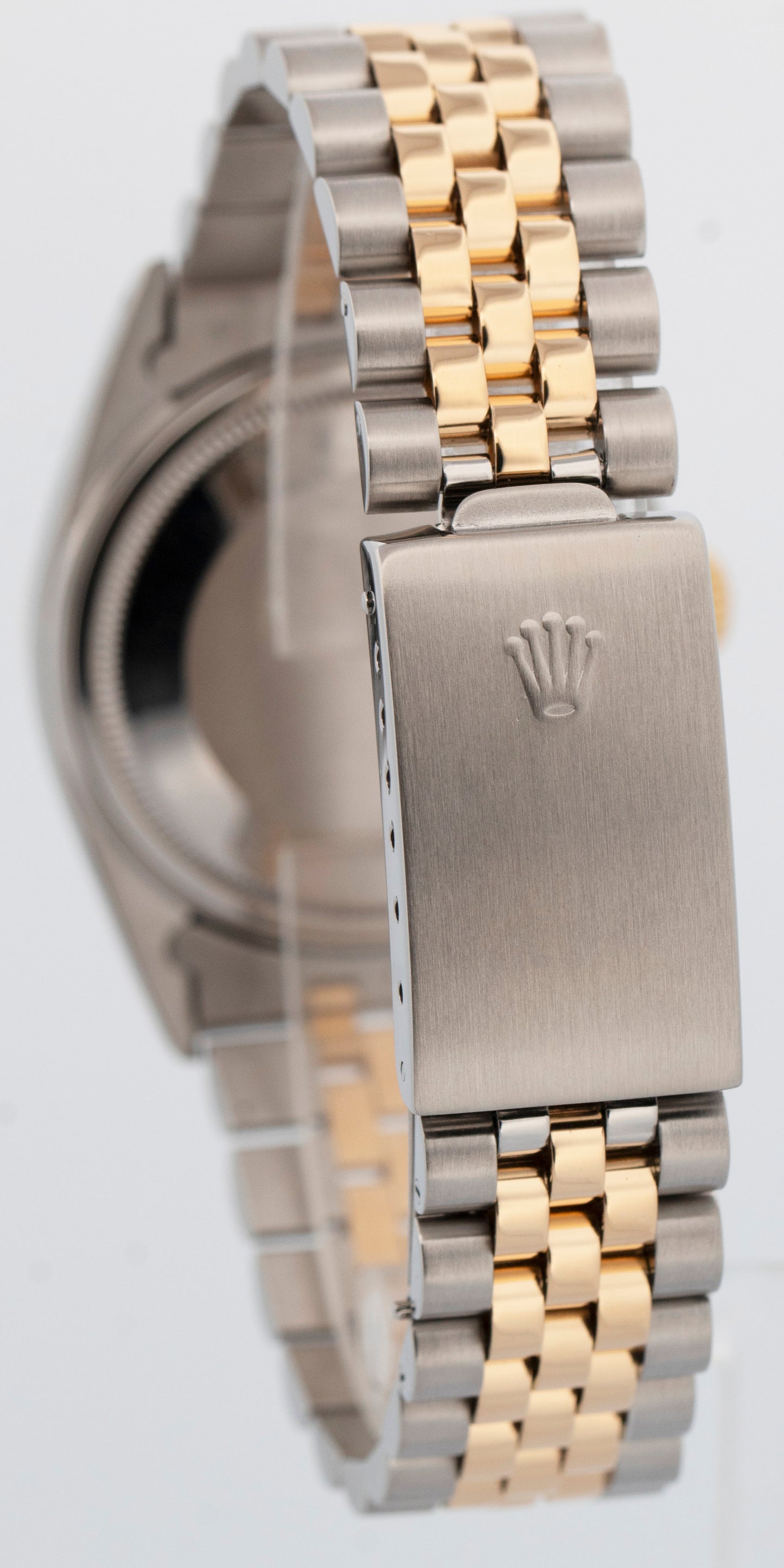 Rolex DateJust CHAMPAGNE Two-Tone 18K Yellow Gold Steel 36mm 16013 Watch