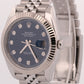 2023 PAPERS Rolex DateJust 41 BLUE DIAMOND 18K Gold 41mm JUBILEE 126334 BOX