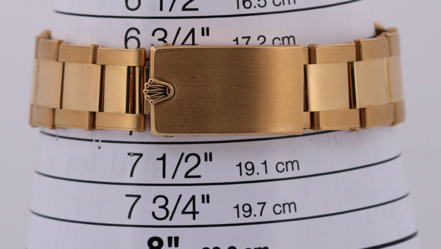 UNPOLISHED 1990 PAPERS Rolex GMT-Master II Black 40mm Yellow Gold 16718 BOX