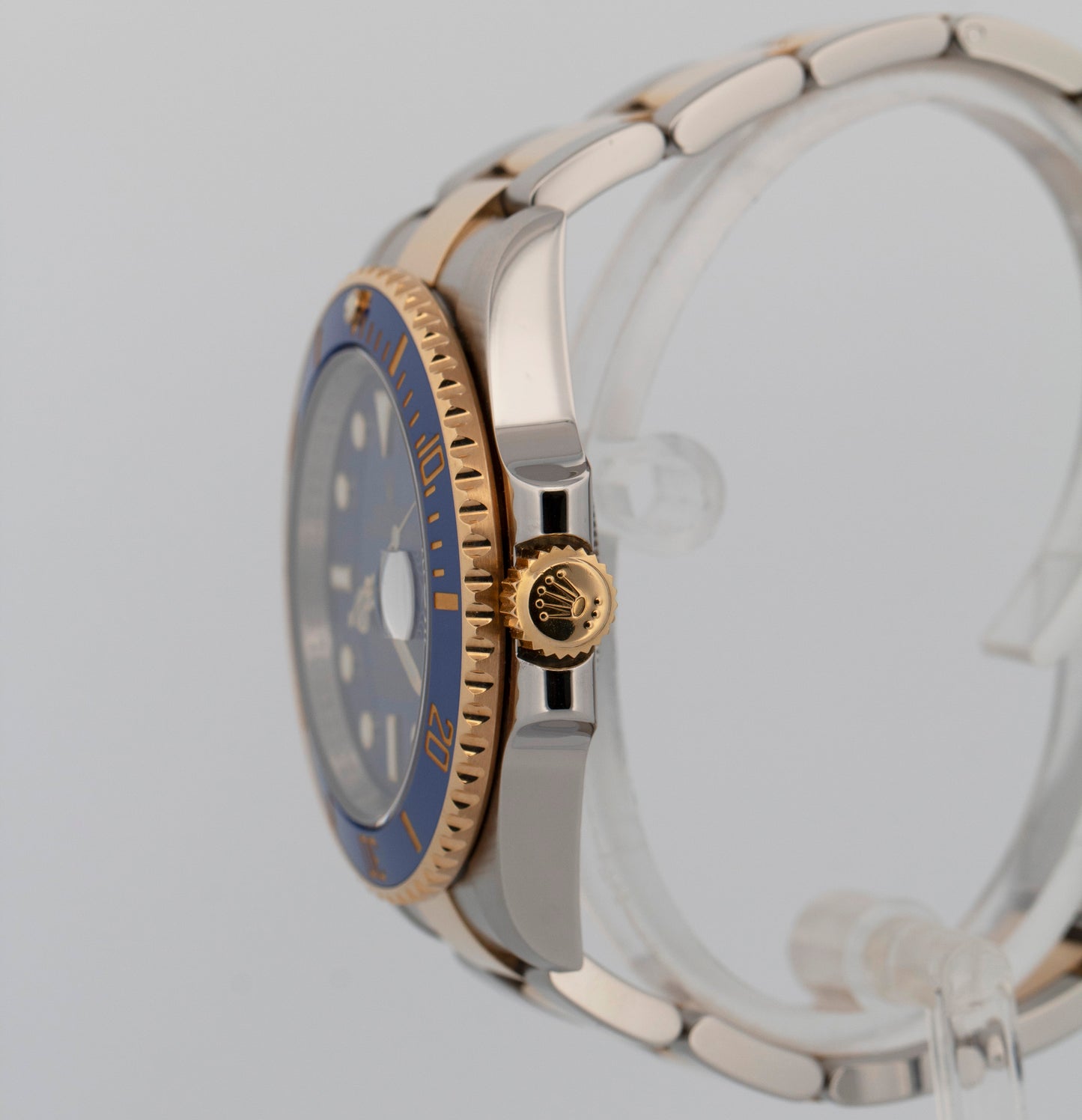 2010 PAPERS Rolex Submariner Date FLAT BLUE Two-Tone 40mm 116613 LB Watch BOX