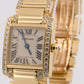 Ladies Cartier Tank Francaise 18k Yellow Gold 20mm DIAMOND Quartz WE1001RG 2385