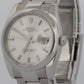 Rolex Oyster Perpetual Date 34mm SILVER Stainless Steel Oyster 115200 Watch