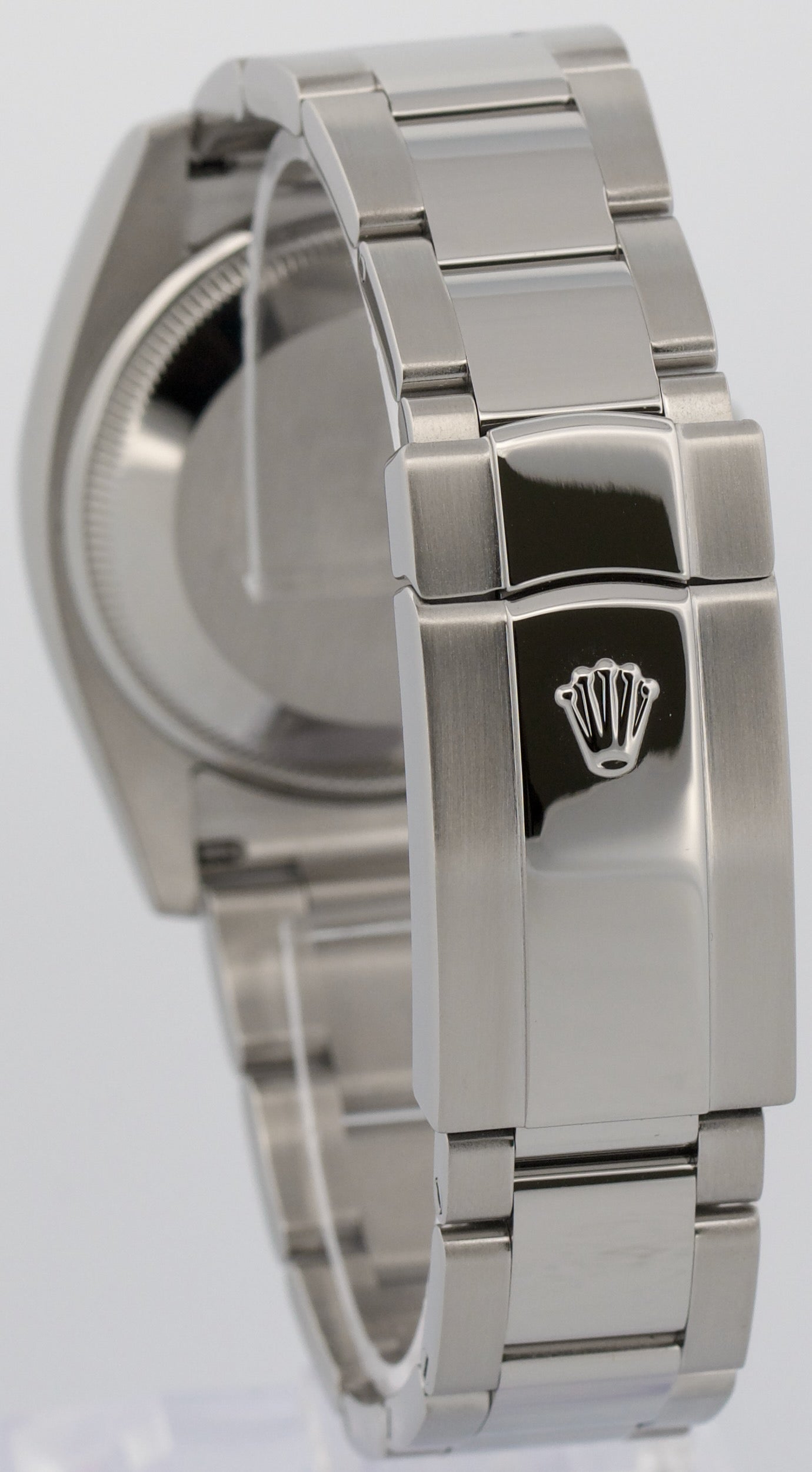 Rolex Oyster Perpetual Date 34mm SILVER Stainless Steel Oyster 115200 Watch
