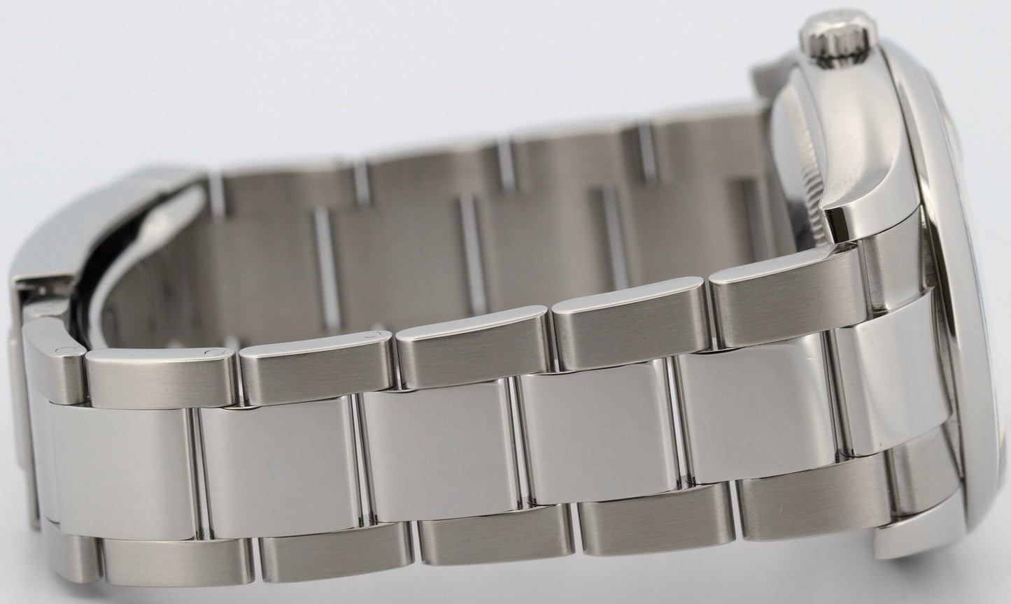 Rolex Oyster Perpetual Date 34mm SILVER Stainless Steel Oyster 115200 Watch