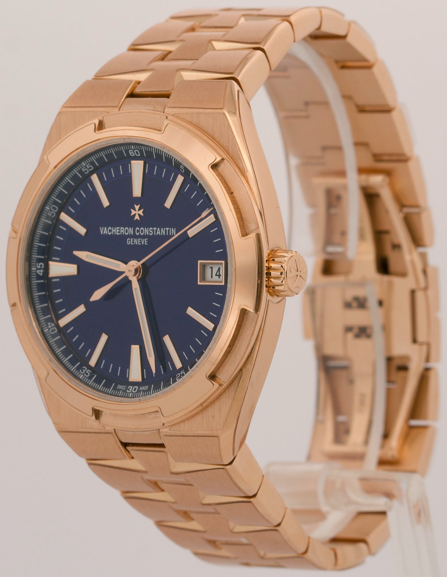 2025 Vacheron Constantin Overseas 4520V/210R-B705 Blue 41mm 18K Gold Box Papers