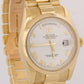 PAPERS Rolex Day-Date President WHITE ROMAN 18K Yellow Gold 36mm 118208 BOX