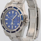 Rolex Submariner Date BLUE DIAMOND SAPPHIRE Stainless Steel 40mm Watch 116610