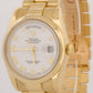 PAPERS Rolex Day-Date President WHITE ROMAN 18K Yellow Gold 36mm 118208 BOX