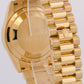 PAPERS Rolex Day-Date President WHITE ROMAN 18K Yellow Gold 36mm 118208 BOX
