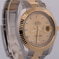 2016 PAPERS Rolex Datejust II CHAMPAGNE DIAMOND Steel 18K OYSTER 41mm 116333 BOX