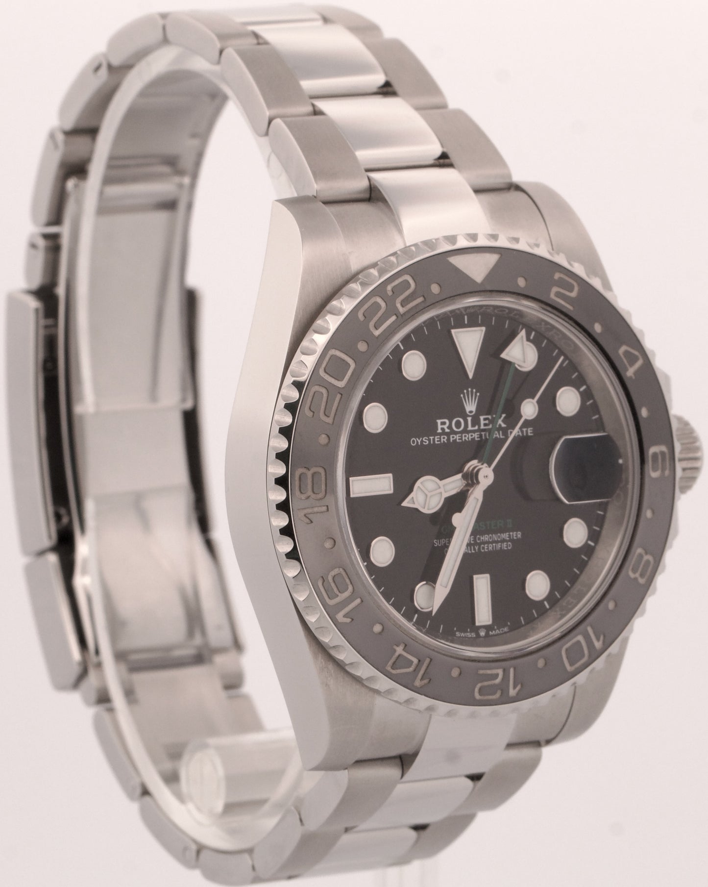 2025 PAPERS Rolex GMT-Master II BRUCE WAYNE Ceramic Steel OYSTER 126710 GRNR BOX