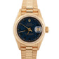 Ladies Rolex DateJust President BLUE ROMAN 18K Yellow Gold 26mm 69178 Watch