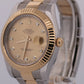 2016 PAPERS Rolex Datejust II CHAMPAGNE DIAMOND Steel 18K OYSTER 41mm 116333 BOX
