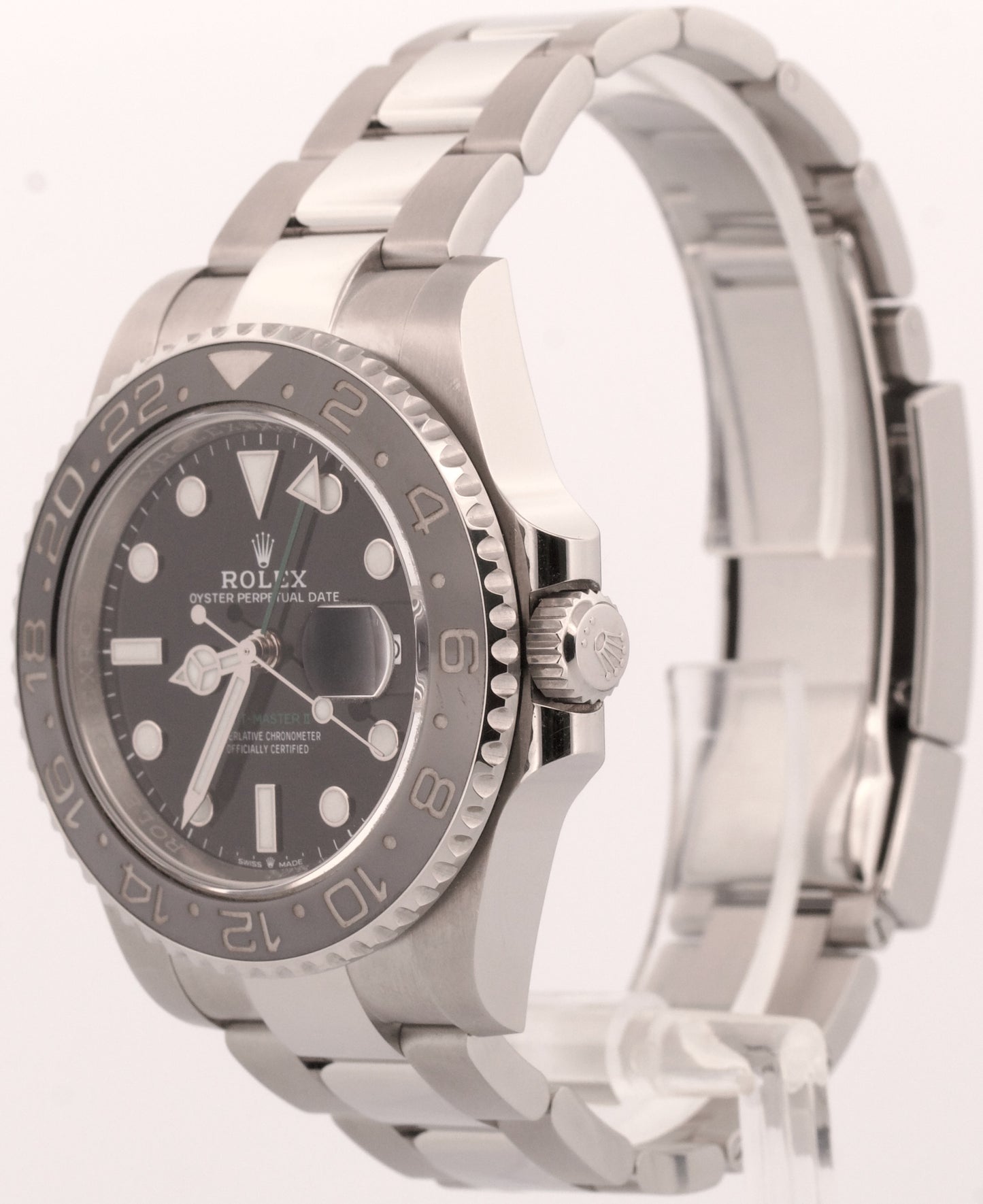 2025 PAPERS Rolex GMT-Master II BRUCE WAYNE Ceramic Steel OYSTER 126710 GRNR BOX