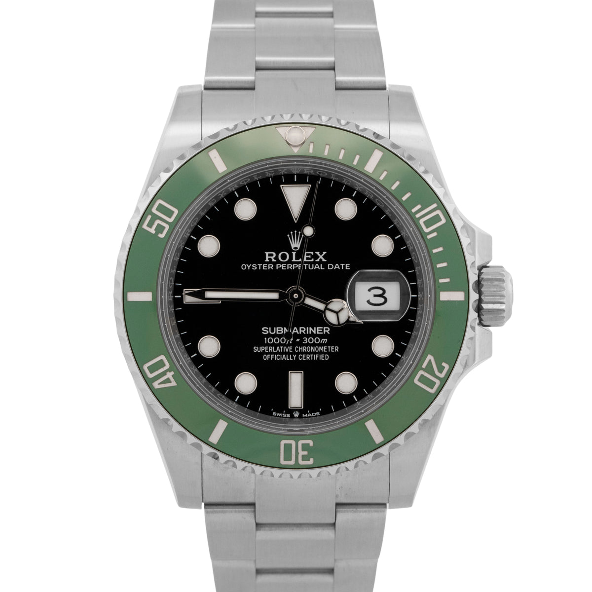 2026 Rolex Submariner Date 126610 LV Kermit Green Steel 41mm Watch Box Papers