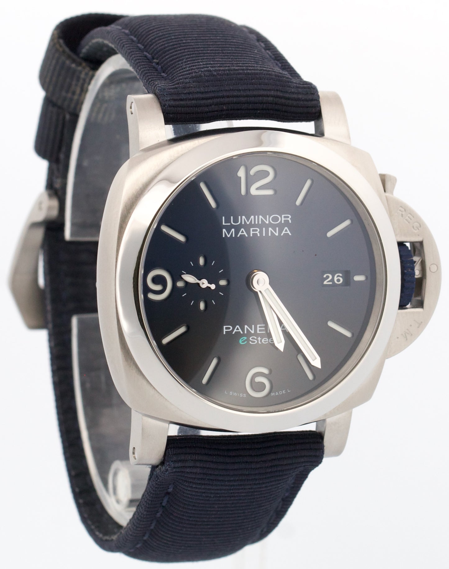 2022 PAPERS Panerai Luminor Marina BLU PROFONDO e-Steel Blue 44mm PAM01157 BOX