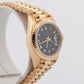Ladies Rolex DateJust President BLUE ROMAN 18K Yellow Gold 26mm 69178 Watch