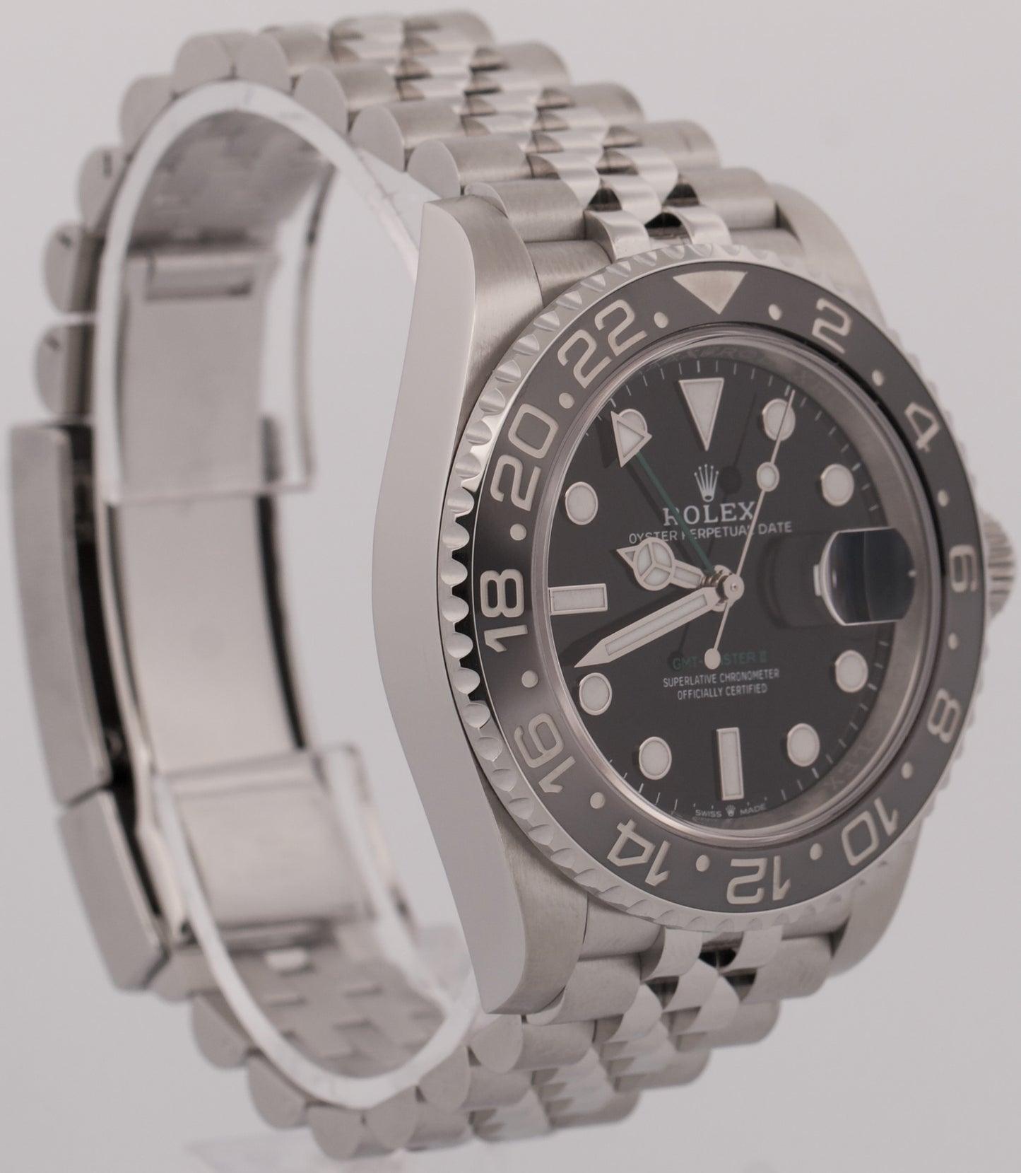 2026 PAPERS Rolex GMT-Master II BRUCE WAYNE Ceramic JUBILEE 126710 GRNR BOX