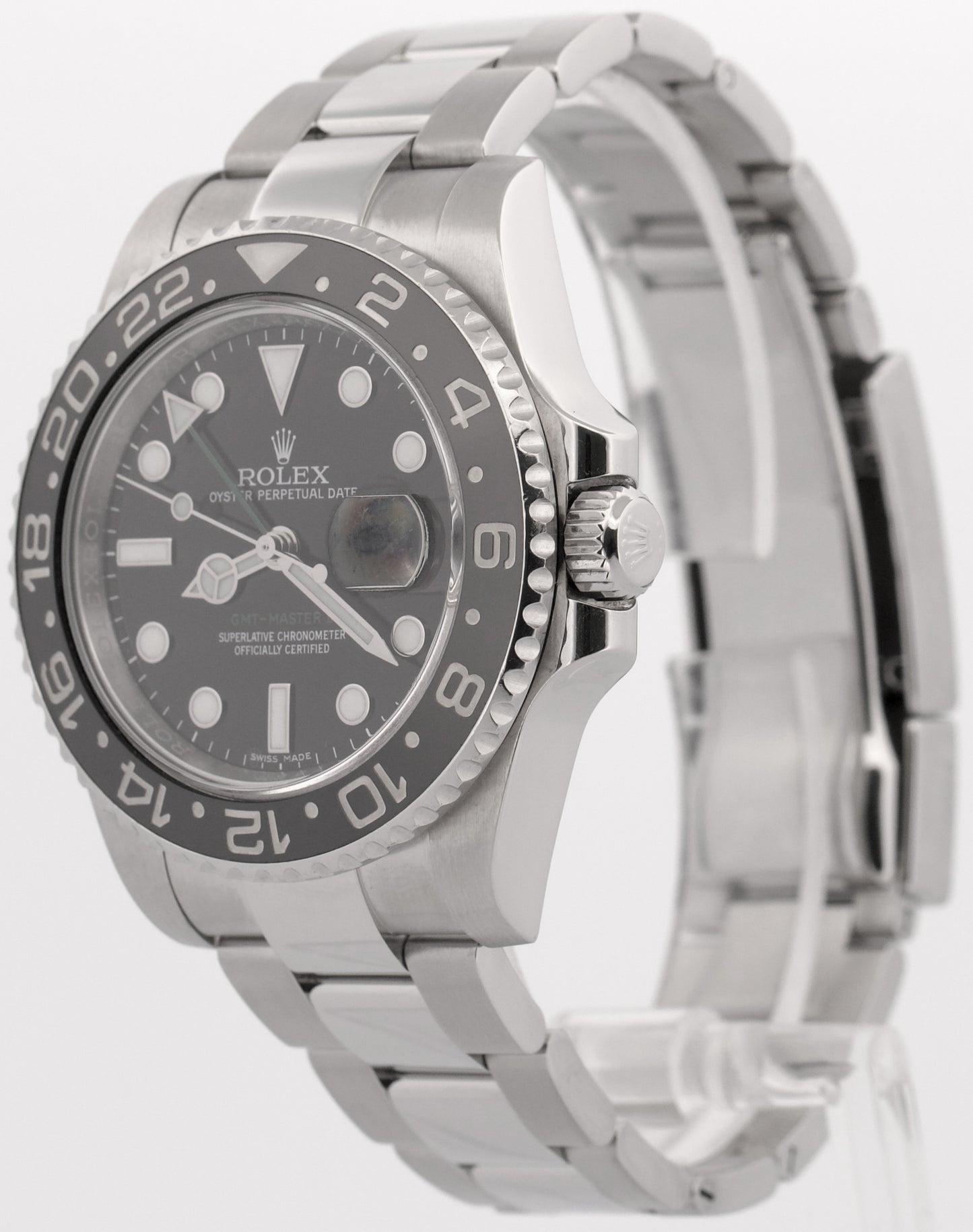 2016 PAPERS Rolex GMT-Master II BLACK Stainless Steel Ceramic 40mm 116710 LN BOX