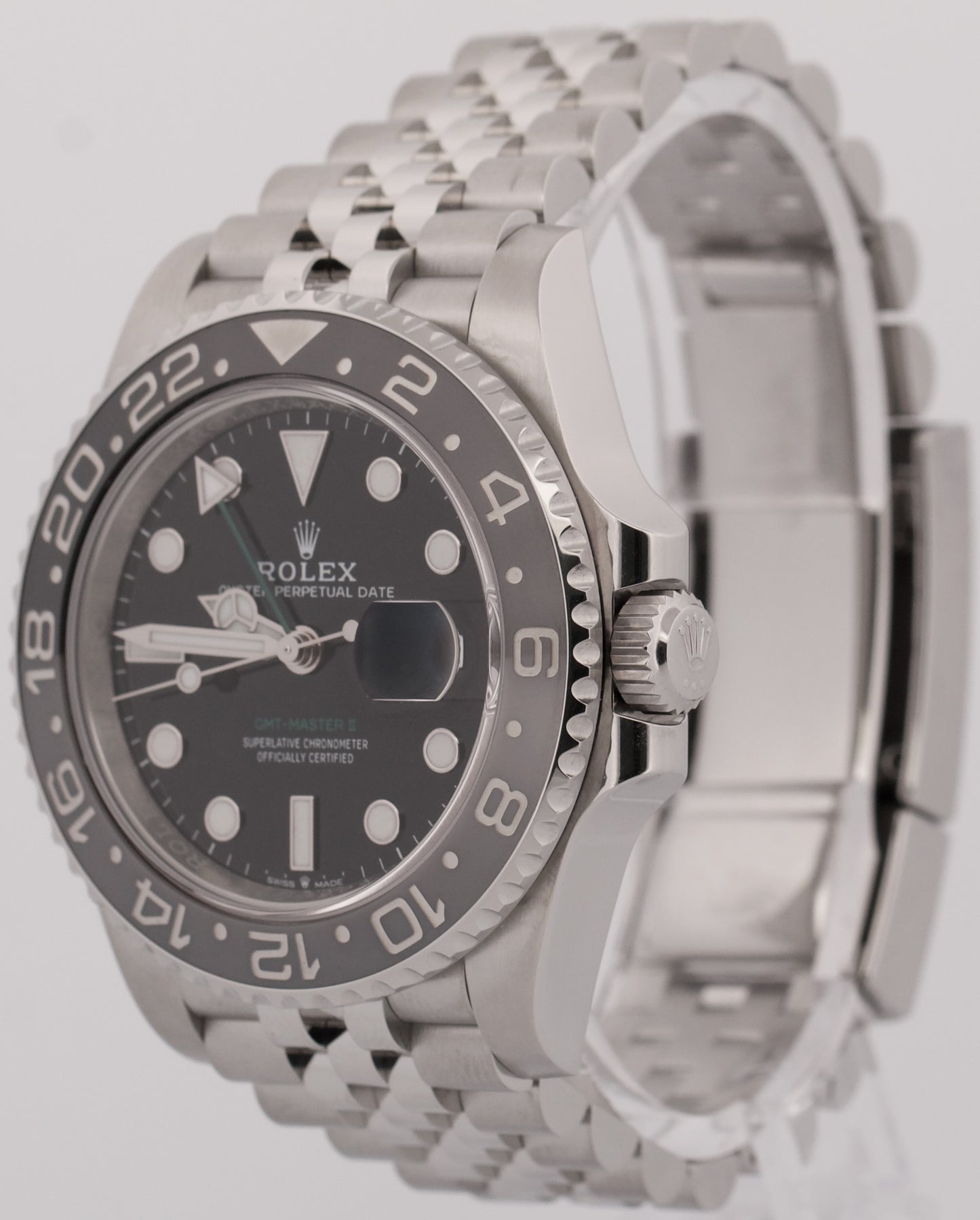 2026 PAPERS Rolex GMT-Master II BRUCE WAYNE Ceramic JUBILEE 126710 GRNR BOX