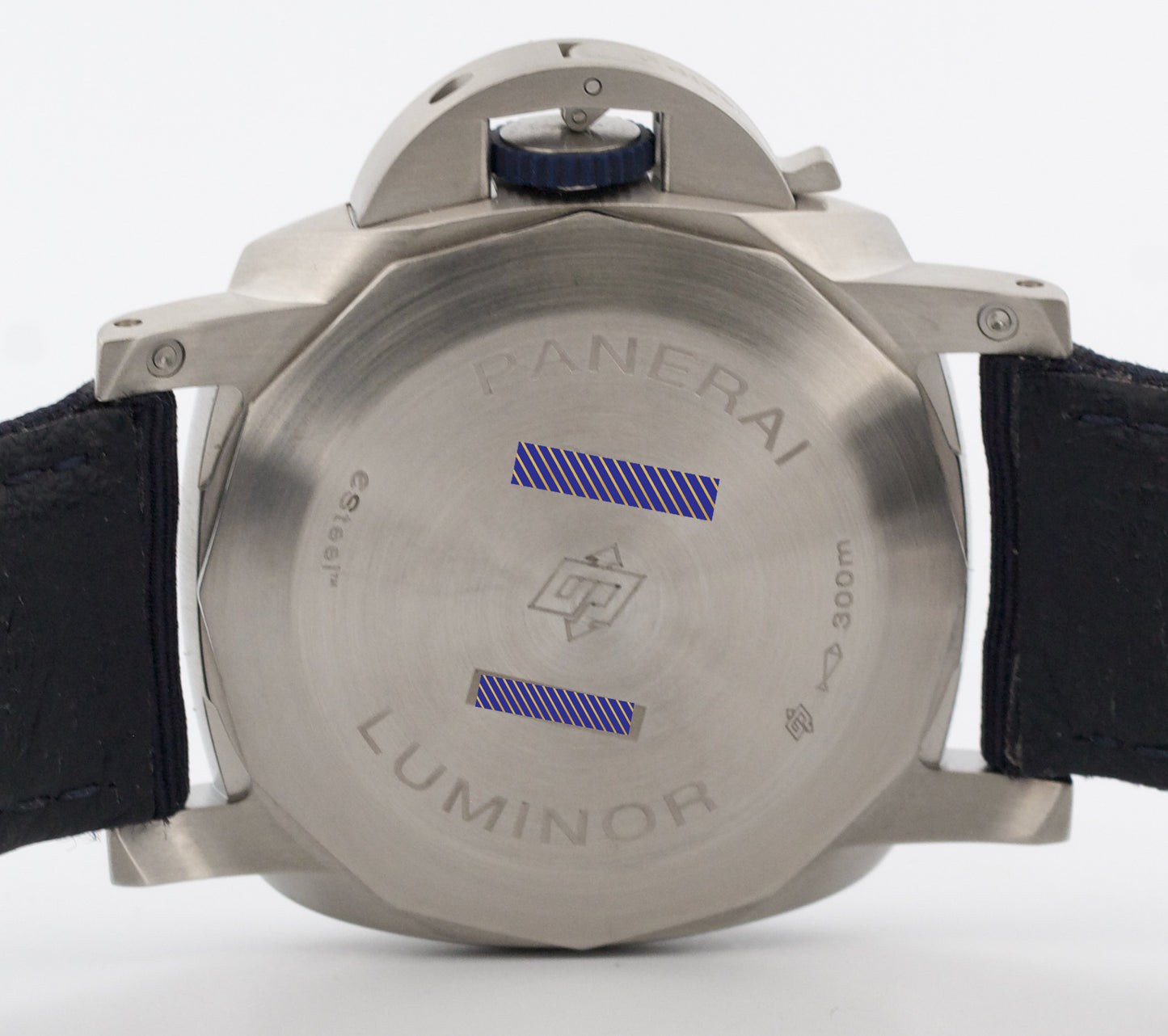 2022 PAPERS Panerai Luminor Marina BLU PROFONDO e-Steel Blue 44mm PAM01157 BOX