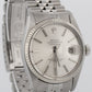 Rolex DateJust 36mm SILVER Stainless Steel 18K White Gold JUBILEE Fluted 16014