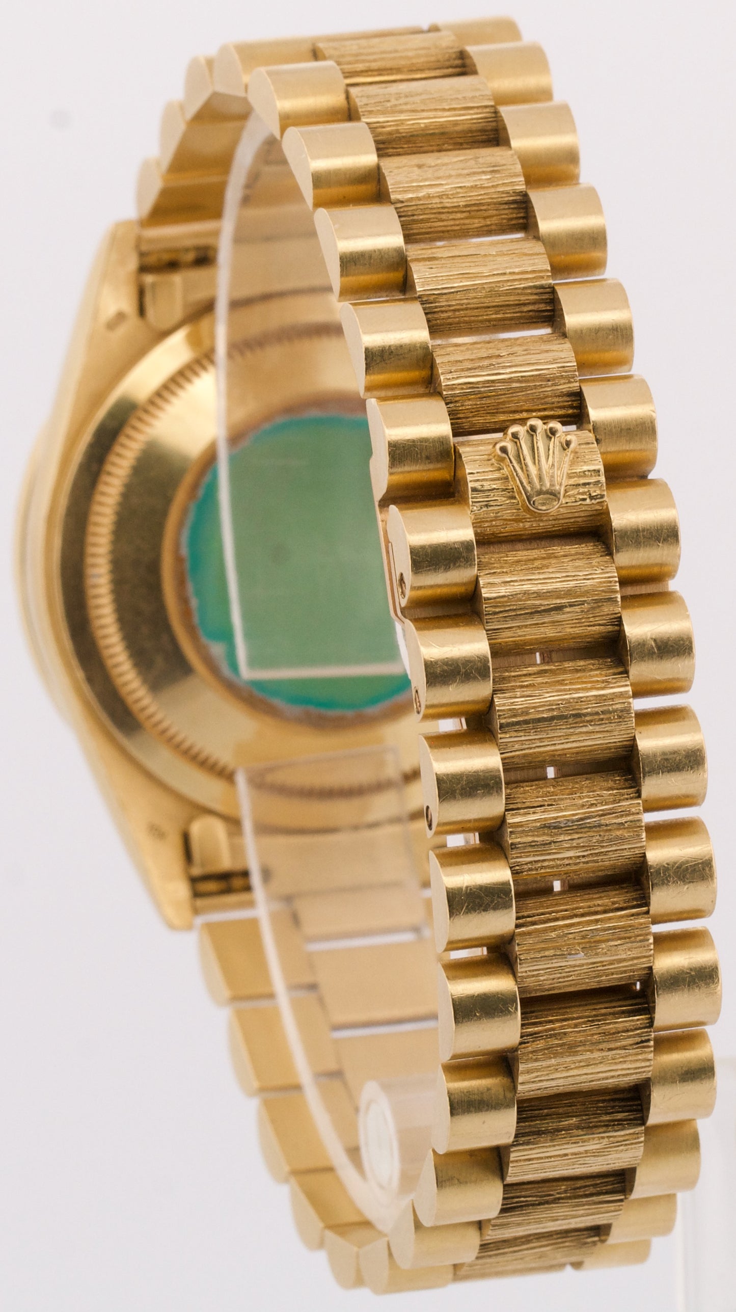 PAPERS Rolex Day-Date President MOP RUBY 18K Gold DIAMOND BARK 36mm 18308 BOX