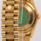 PAPERS Rolex Day-Date President MOP RUBY 18K Gold DIAMOND BARK 36mm 18308 BOX
