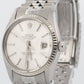 Rolex DateJust 36mm SILVER Stainless Steel 18K White Gold JUBILEE Fluted 16014