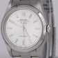 UNPOLISHED PAPERS 1999 Rolex Oyster Perpetual Air-King 34mm Silver 14000 B+P