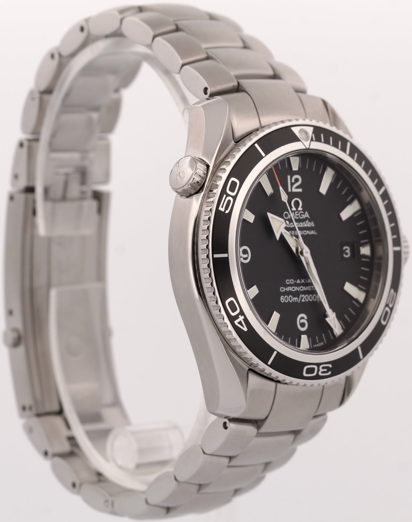 PAPERS Omega Seamaster Planet Ocean BLACK Steel 42mm 2201.50.00 Watch BOX