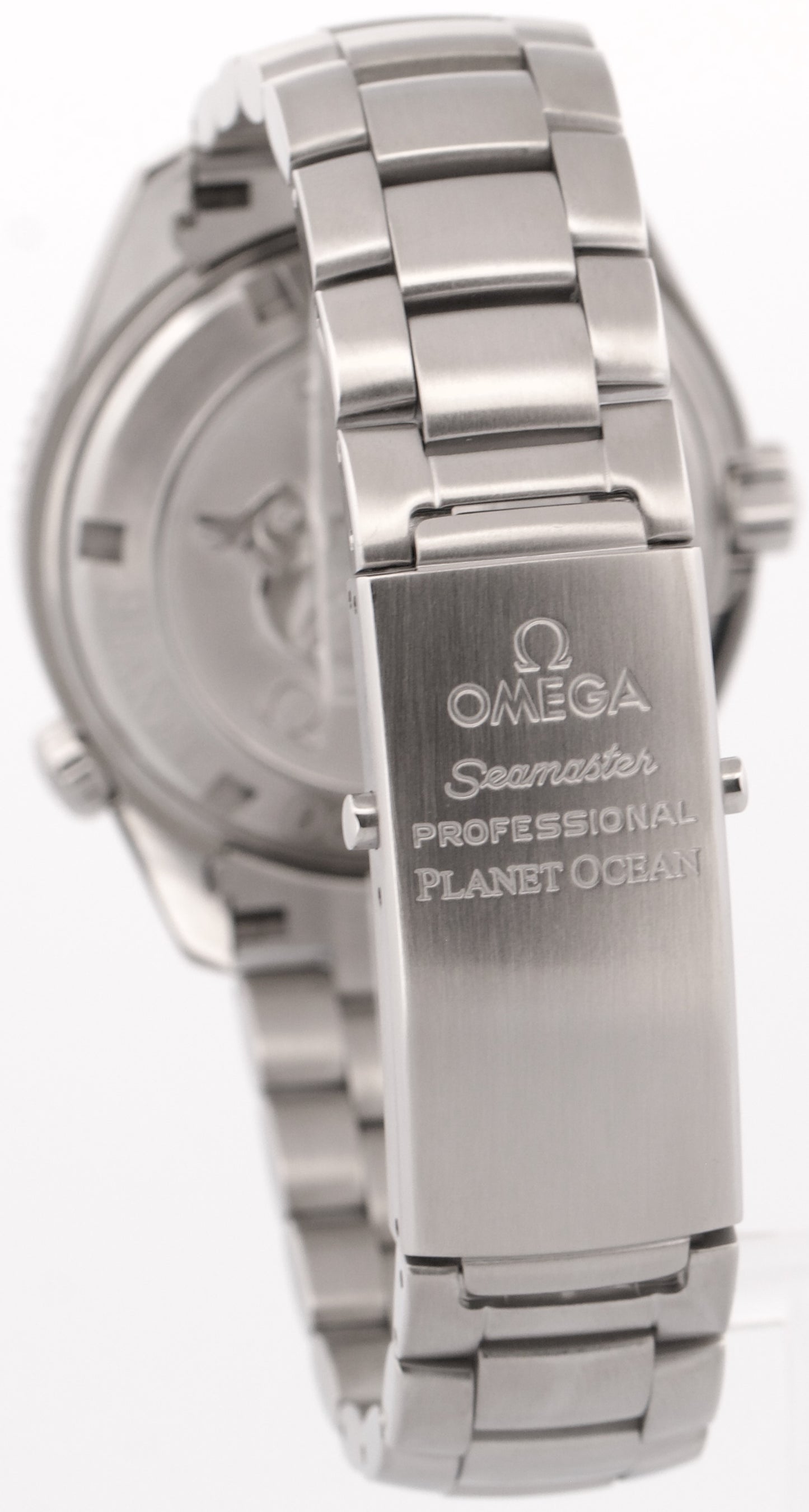 PAPERS Omega Seamaster Planet Ocean BLACK Steel 42mm 2201.50.00 Watch BOX