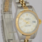 2001 Ladies Rolex DateJust SILVER DIAMOND 18K Gold NO-HOLES 26mm JUBILEE 79173