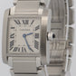 Ladies Cartier Tank Francaise 25mm IVORY WHITE Roman Quartz Steel WSTA0005 3751