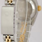 2001 Ladies Rolex DateJust SILVER DIAMOND 18K Gold NO-HOLES 26mm JUBILEE 79173