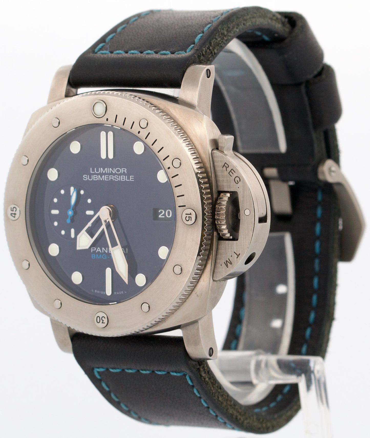 2018 Panerai Luminor Sumbersible BMG-Tech PAM00692 Blue Titanium 47mm Box Papers