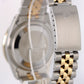 Rolex DateJust Two-Tone 18k Gold Steel Champagne Linen DIAMOND 36mm 16233 Watch
