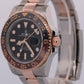 2023 PAPERS Rolex GMT-Master II 18K Gold ROOT BEER Brown 126711 CHNR 40mm BOX