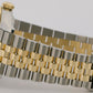 Rolex DateJust CHAMPAGNE Fluted 36mm Steel 18K Yellow Gold JUBILEE Watch 126233