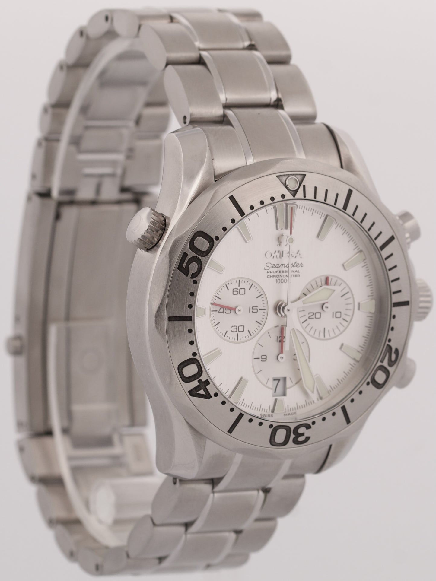 2005 PAPERS Omega Seamaster Diver 300M SILVER Steel 41.5mm 2589.30.00 Watch BOX