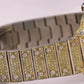 Cartier Santos 39.8mm YELLOW PAVE DIAMOND Roman Automatic Steel 4072 Watch