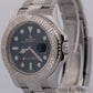 2013 PAPERS Rolex Yacht-Master BLUE Platinum Stainless Steel 40mm 116622 BOX
