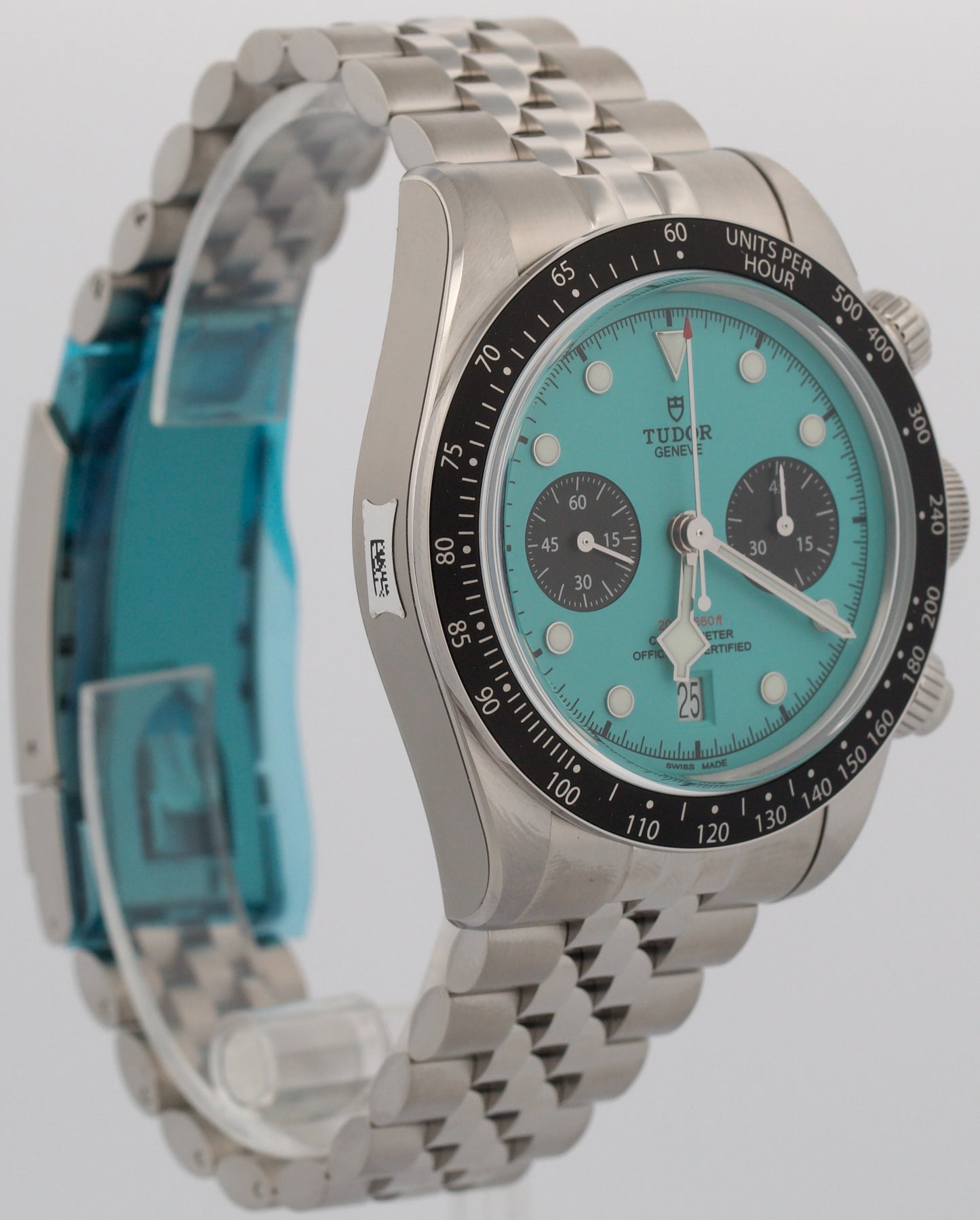 STICKERED NEW 2026 PAPERS Tudor Black Bay Chrono 41mm FLAMINGO BLUE 79360 N BOX