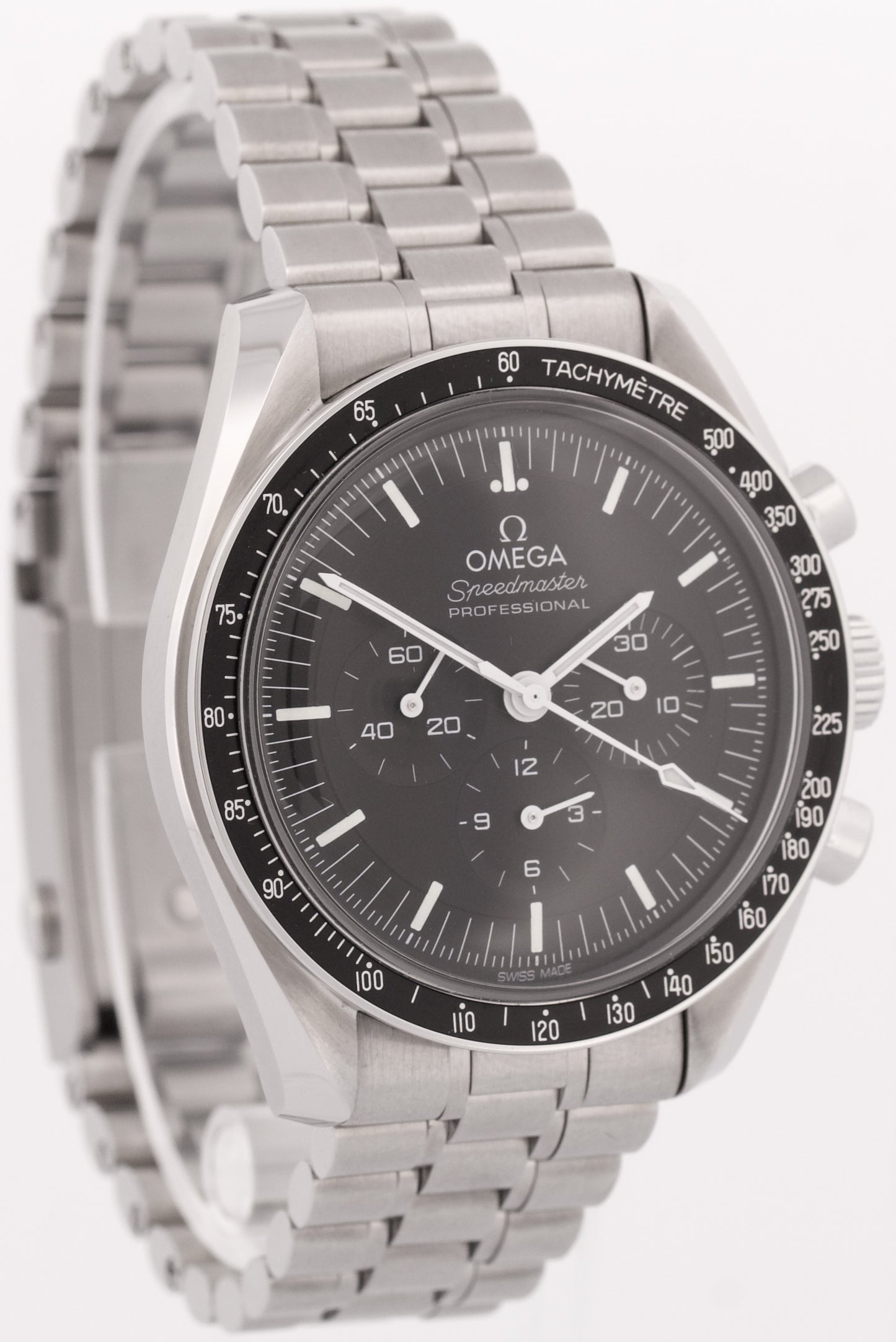 Omega Speedmaster Moonwatch 42mm Black Stainless Steel 310.30.42.50.01.001 BOX