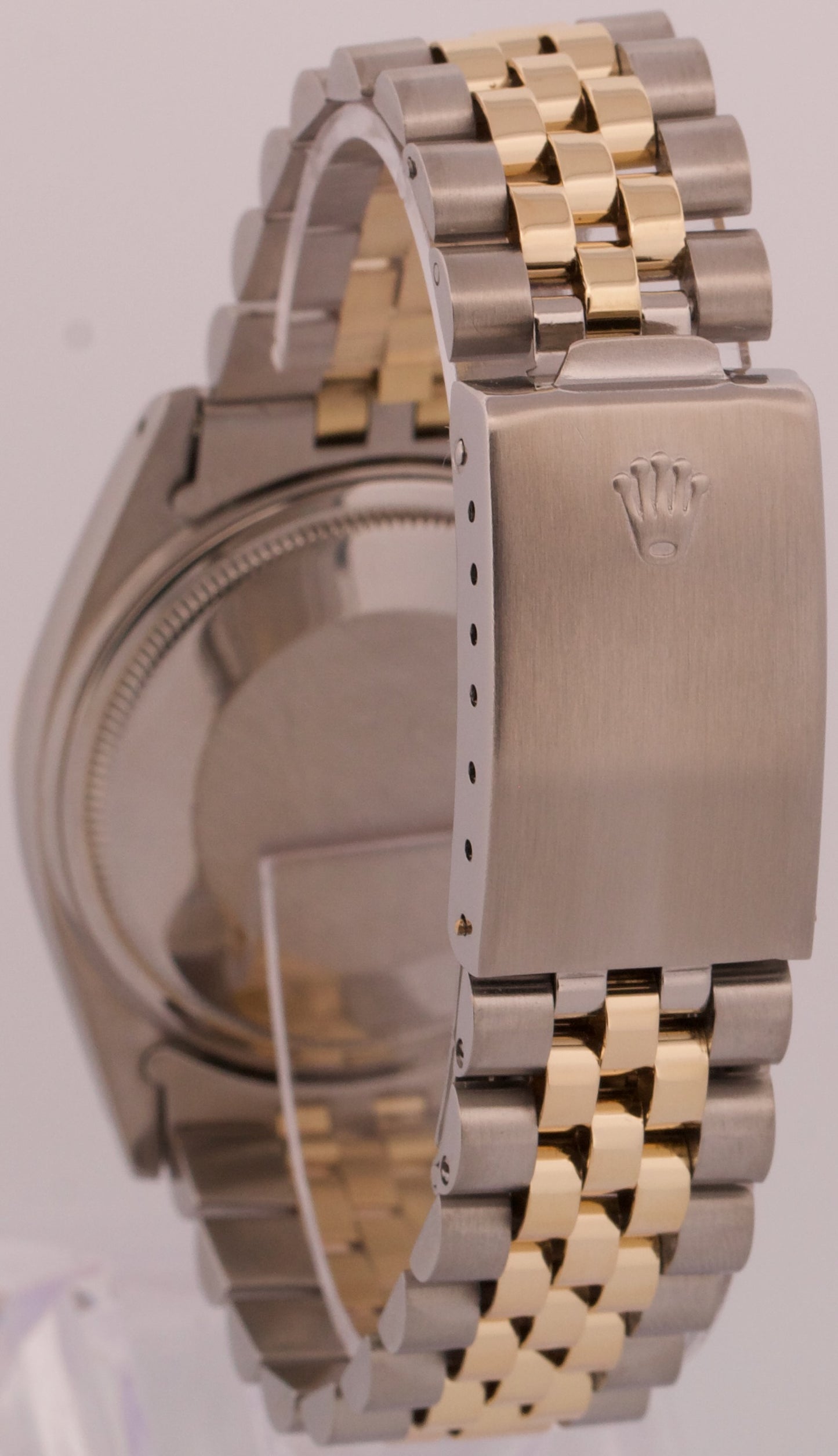 VINTAGE Rolex DateJust PURPLE 14K Gold Stainless Steel JUBILEE 36mm 16000 Watch