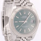 2025 PAPERS Rolex DateJust 41 MINT GREEN 18K Gold Steel 41mm JUBILEE 126334 BOX