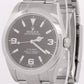 Rolex Explorer I BLACK Stainless Steel 39mm 3-6-9 MK1 Automatic Watch 214270