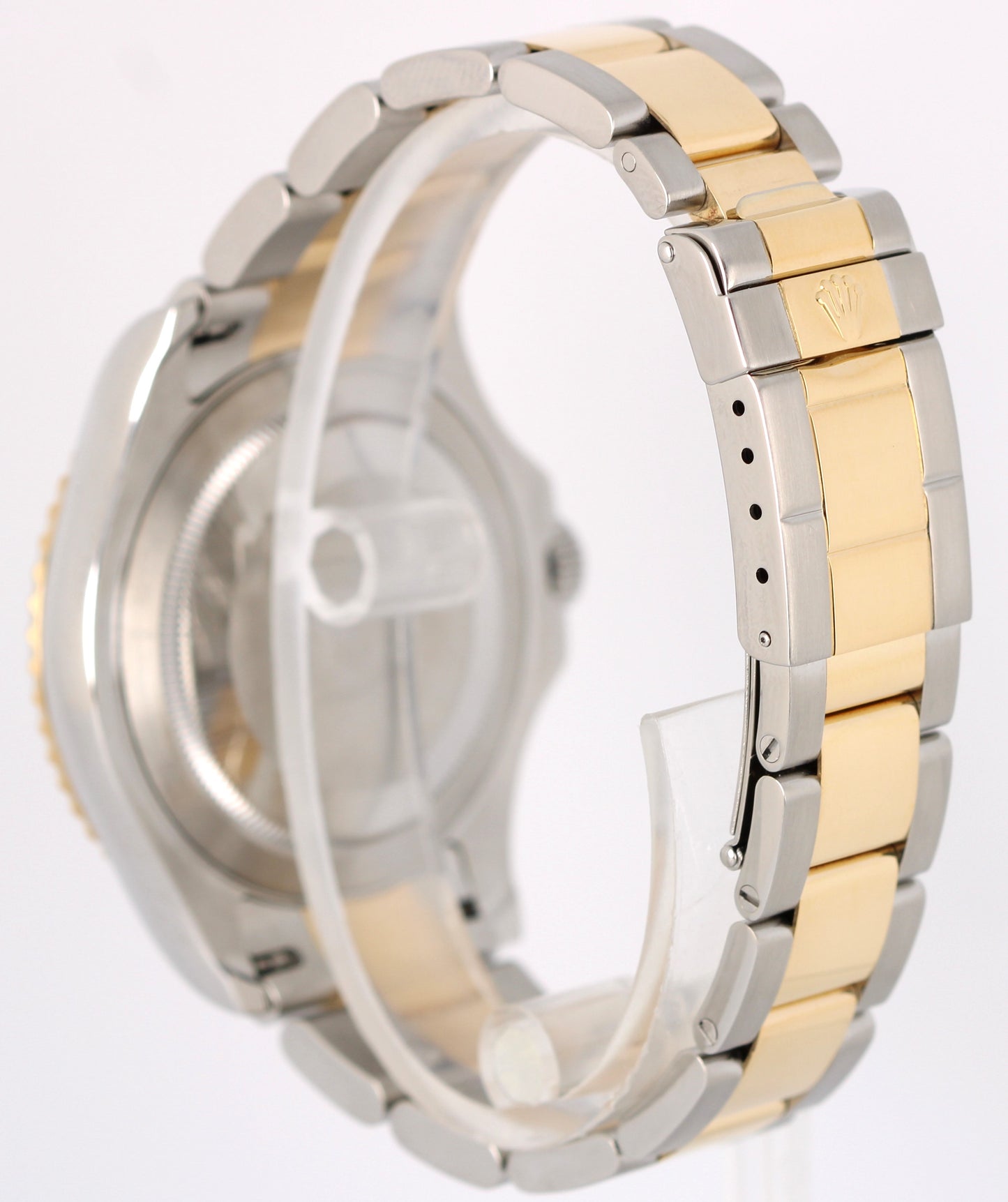 2014 PAPERS Rolex Yacht-Master Two-Tone 18k Gold Steel White 40mm 16623 BOX