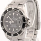 UNPOLISHED Rolex Submariner Date BLACK Stainless Steel 40mm Oyster Watch 16610