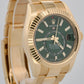 2025 PAPERS Rolex Sky-Dweller GREEN 18K Yellow Gold 42mm OYSTER Watch 336938 BOX